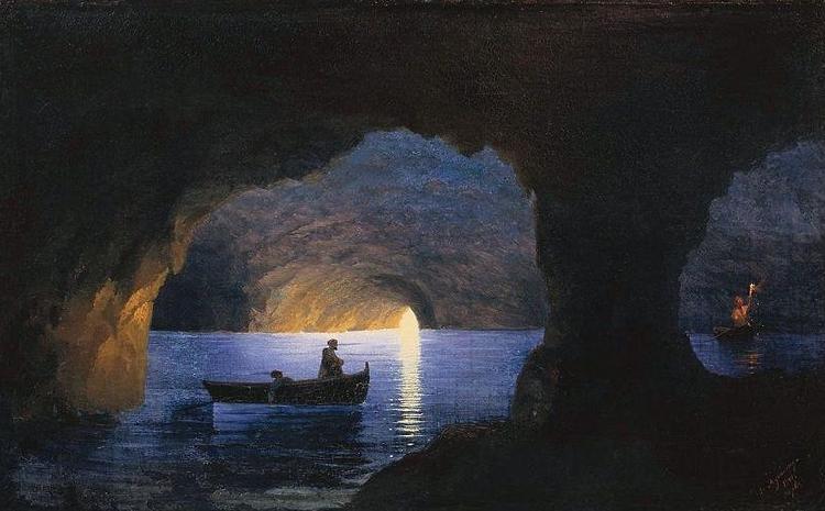 Ivan Aivazovsky Azure Grotto, Naples oil painting image